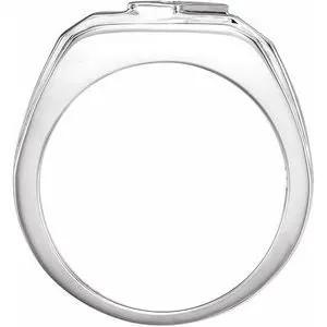 L'Ombre de Montmartre, Onyx & Diamond Geometric Ring