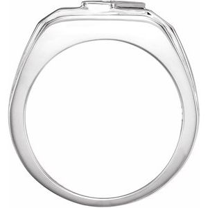 Natural Onyx & Natural Diamonds Ring