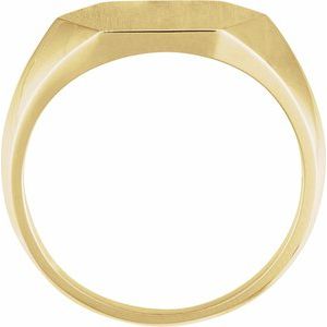 Hexagon Form Signet Ring view 4