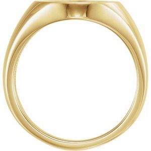 Oval Fleur-de-lis Signet Ring view 6