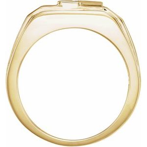 Natural Onyx & Natural Diamonds Ring