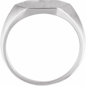 Hexagon Form Signet Ring