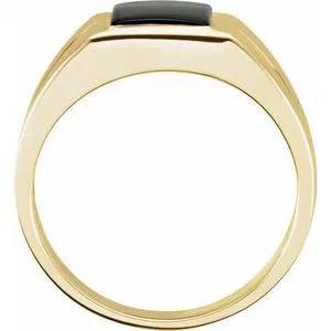 Velours Noir de Saint-Germain, Black Onyx Signet Ring