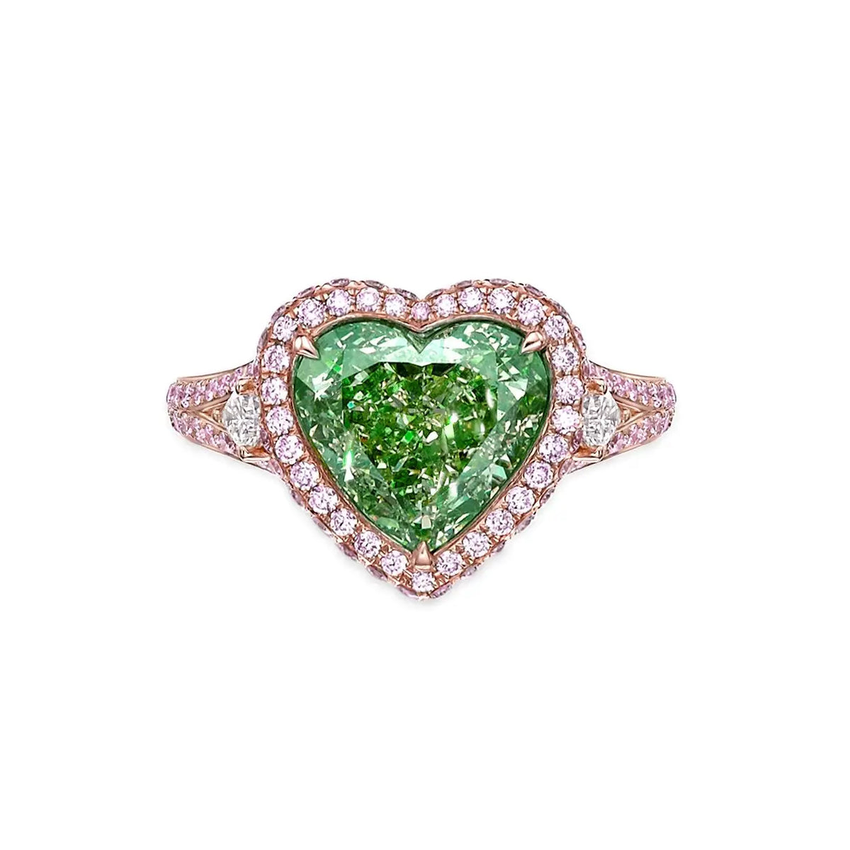 Arabesque 6, Natural Diamonds, Pink Diamonds, and Green Diamond