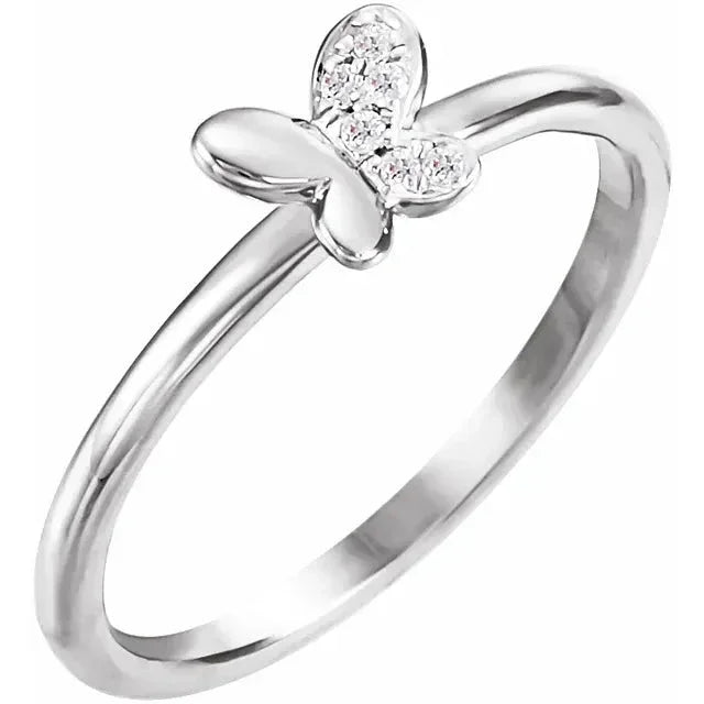 Lumière de Biarritz, Natural Diamond Butterfly Ring