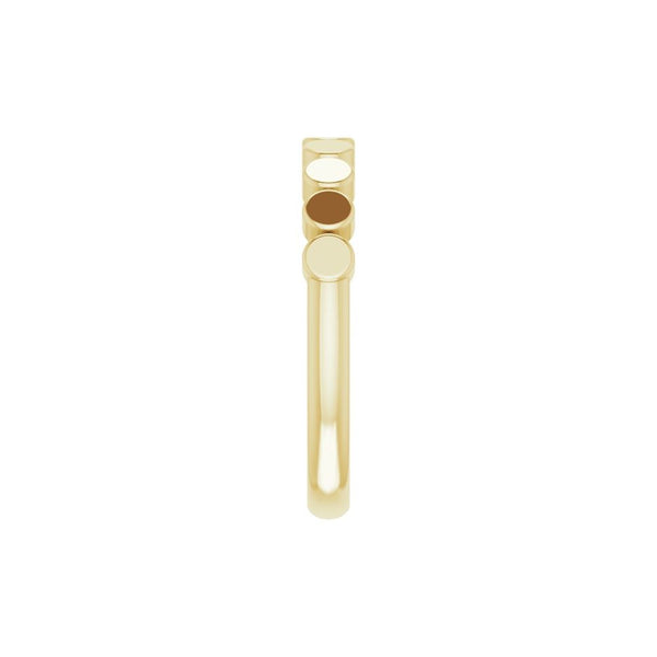 Lumière de Place Vendôme, Platinum Circles Stackable Ring