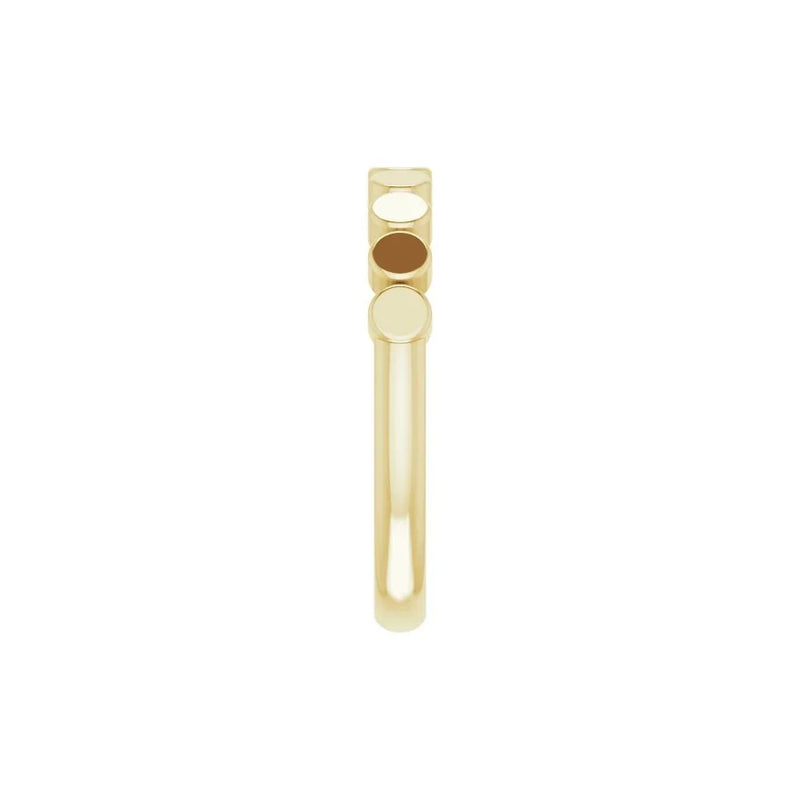 Lumière de Place Vendôme, Platinum Circles Stackable Ring