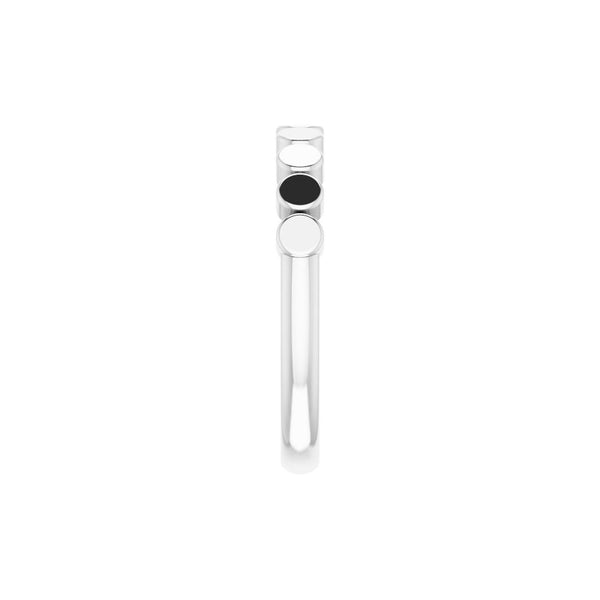 Lumière de Place Vendôme, Platinum Circles Stackable Ring