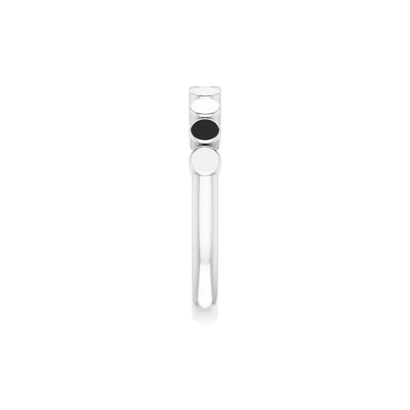 Lumière de Place Vendôme, Platinum Circles Stackable Ring