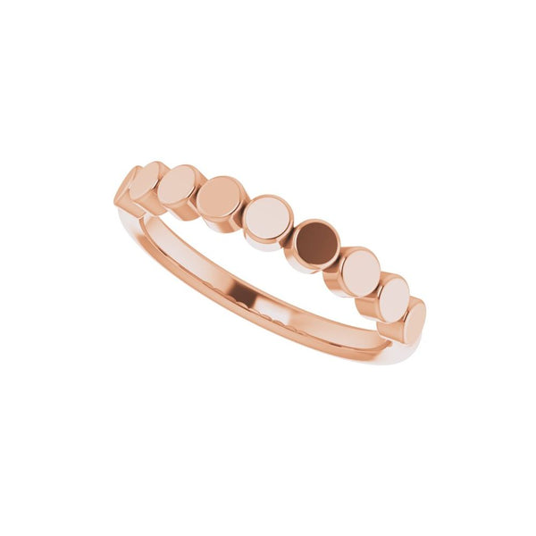 Lumière de Place Vendôme, Platinum Circles Stackable Ring