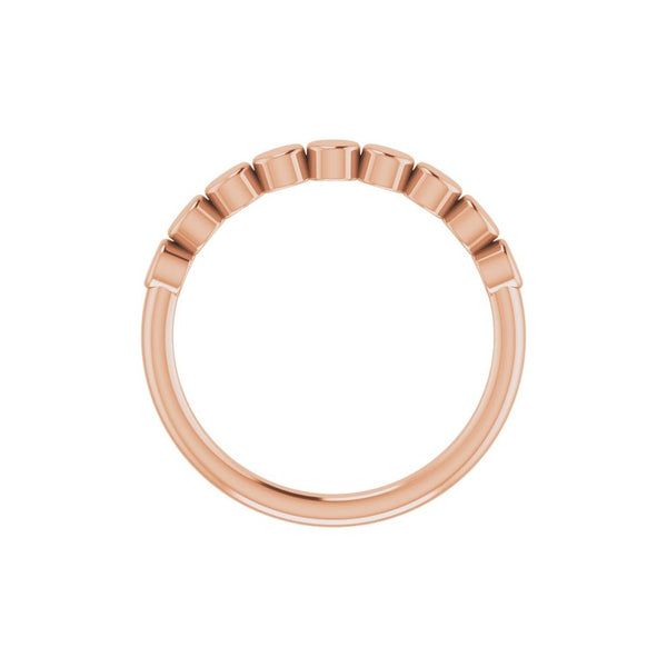 Lumière de Place Vendôme, Platinum Circles Stackable Ring