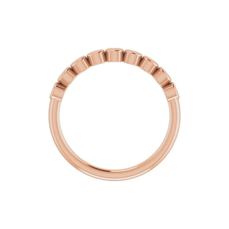 Lumière de Place Vendôme, Platinum Circles Stackable Ring