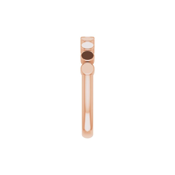 Lumière de Place Vendôme, Platinum Circles Stackable Ring
