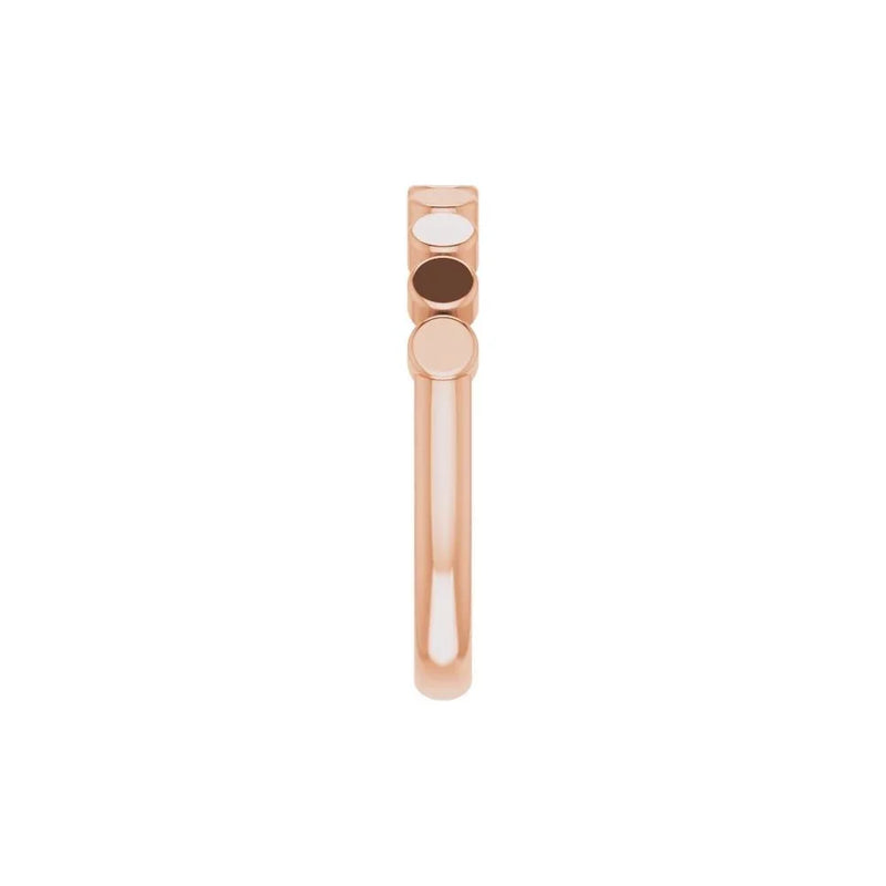 Lumière de Place Vendôme, Platinum Circles Stackable Ring