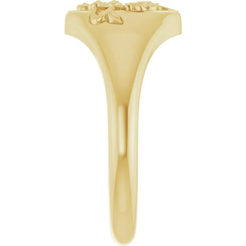 Éclat du Château de Versailles, Floral Signet Ring