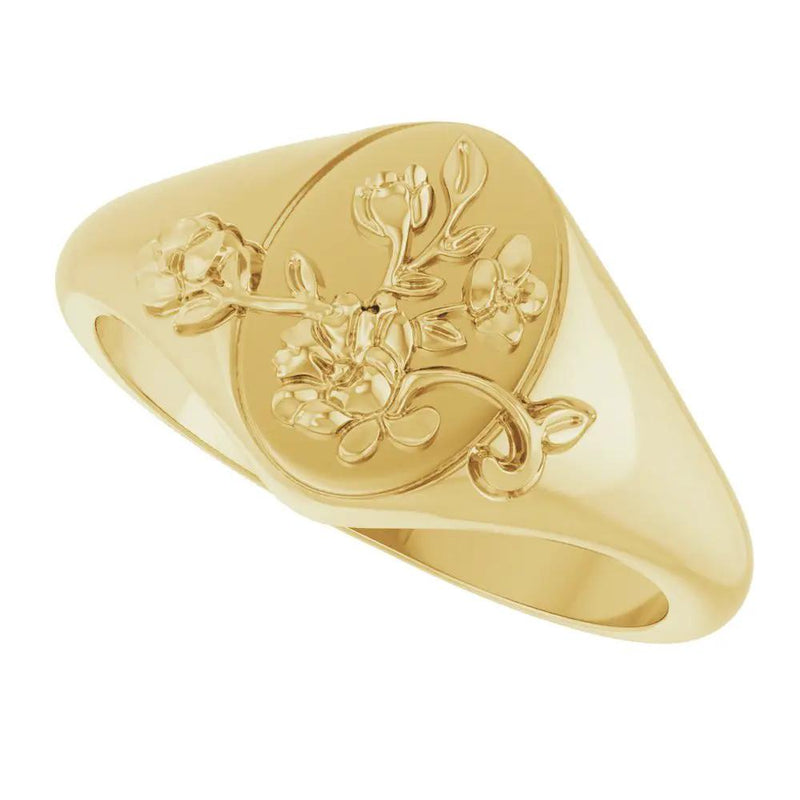 Éclat du Château de Versailles, Floral Signet Ring