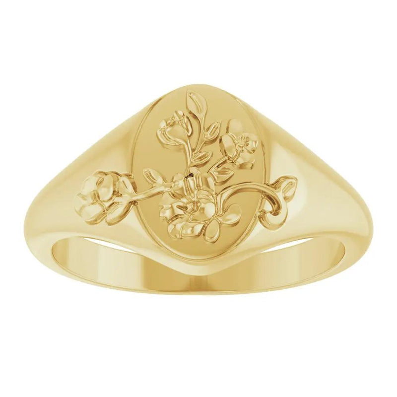 Éclat du Château de Versailles, Floral Signet Ring