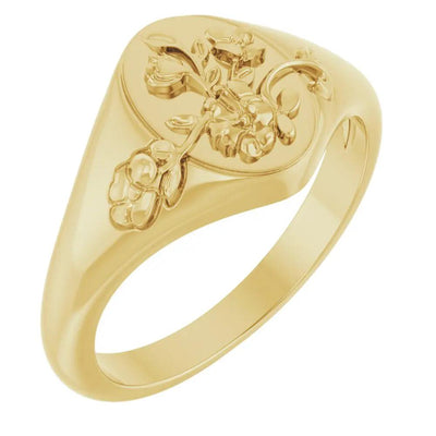 Éclat du Château de Versailles, Floral Signet Ring