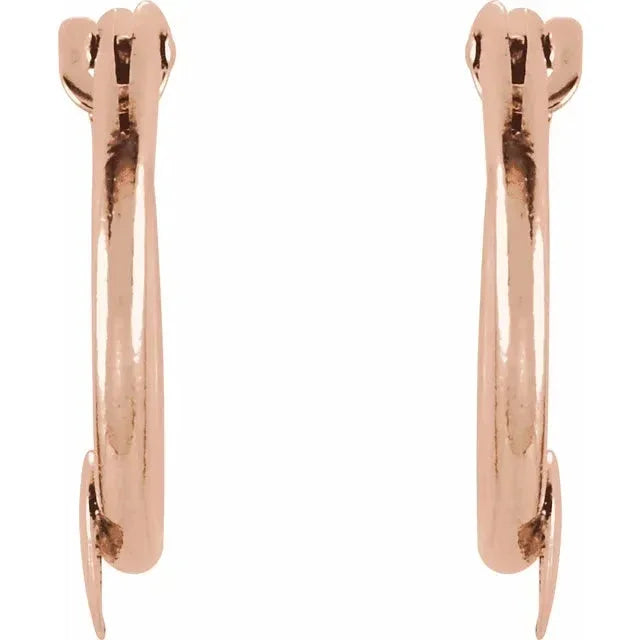 Le Cœur de Versailles, 14K Yellow Gold Heart Hoop Earrings