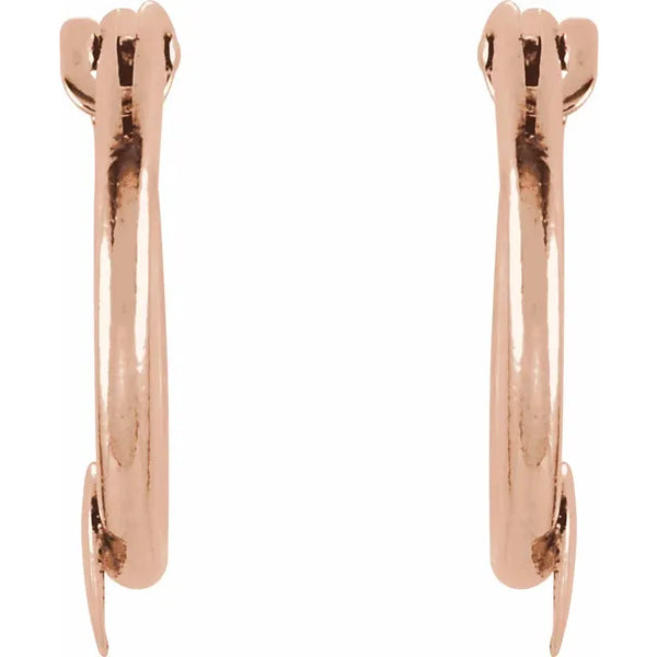 Le Cœur de Versailles, 14K Yellow Gold Heart Hoop Earrings