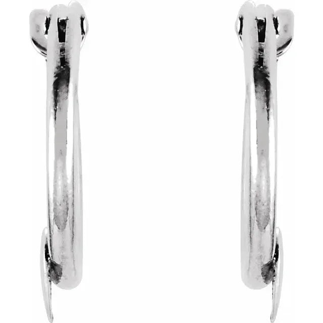 Le Cœur de Versailles, 14K Yellow Gold Heart Hoop Earrings