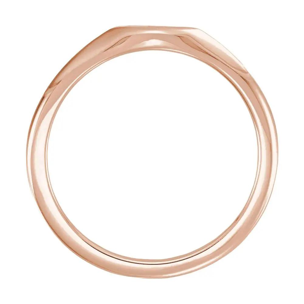 Gordes Autrement, 14K Gold Oval Initial Signet Ring