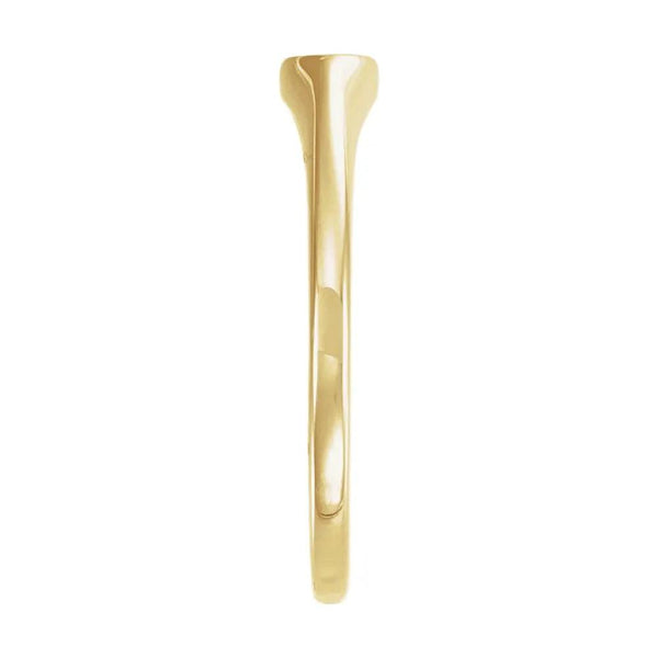 Gordes Autrement, 14K Gold Oval Initial Signet Ring