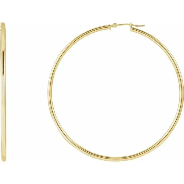 Lumière de Montmartre, Gold Classic Hoop Earrings