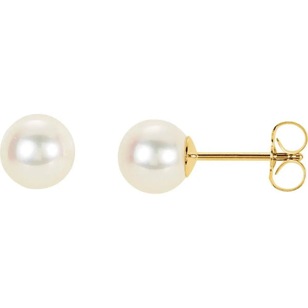 Éclat de la Côte d'Azur, Pearl Stud Earrings