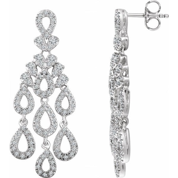 Éclat de la Côte d'Azur, Diamond Chandelier Earrings