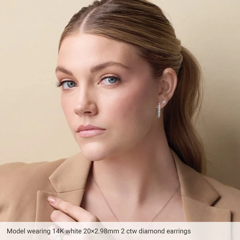 Étincelle de Montmartre, Diamond Inside-Outside Hoop Earrings