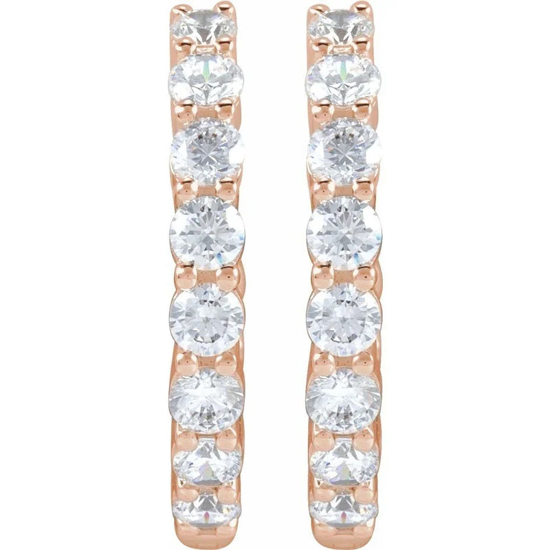 Étincelle de Montmartre, Diamond Inside-Outside Hoop Earrings