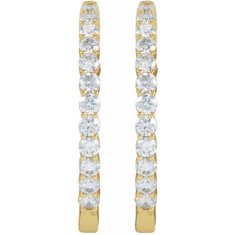 Étoile de Versailles, Lab-Grown Diamond Hoop Earrings