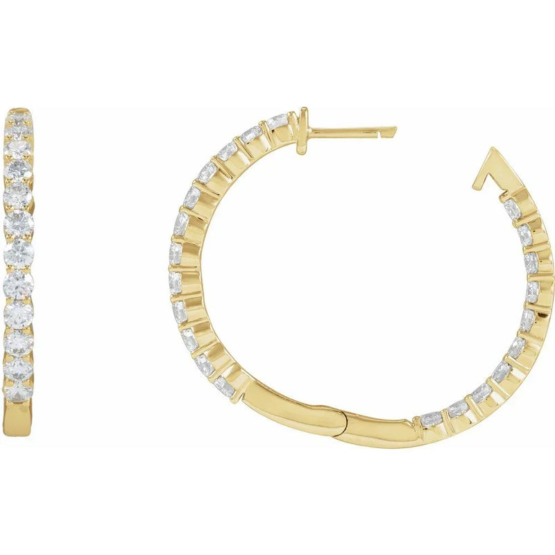Étoile de Versailles, Lab-Grown Diamond Hoop Earrings