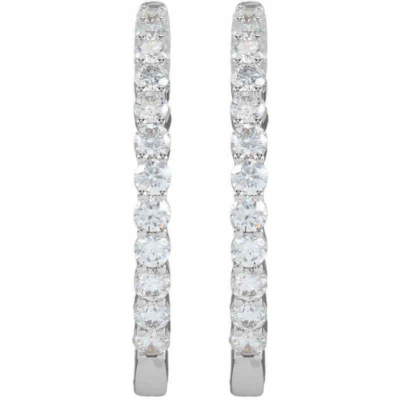 Étoile de Versailles, Lab-Grown Diamond Hoop Earrings