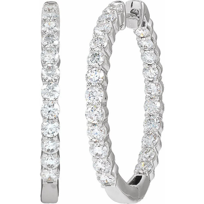 Étoile de Versailles, Lab-Grown Diamond Hoop Earrings