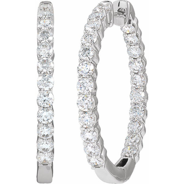 Étoile de Versailles, Lab-Grown Diamond Hoop Earrings