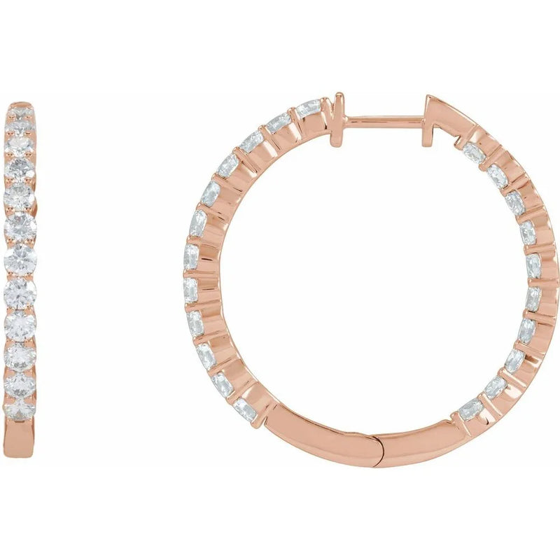 Étoile de Versailles, Lab-Grown Diamond Hoop Earrings