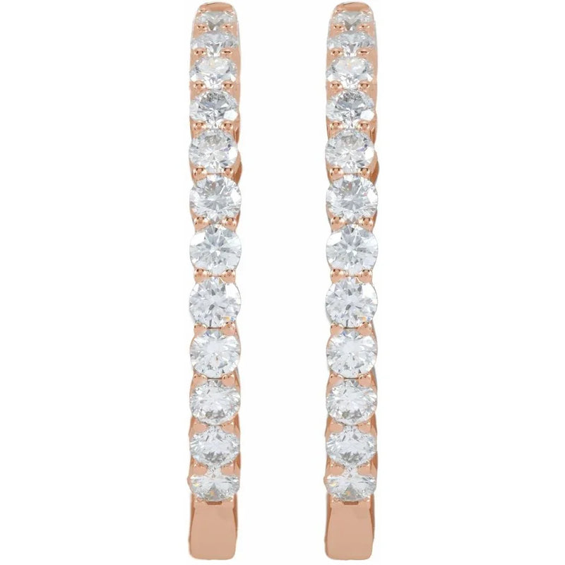 Étoile de Versailles, Lab-Grown Diamond Hoop Earrings