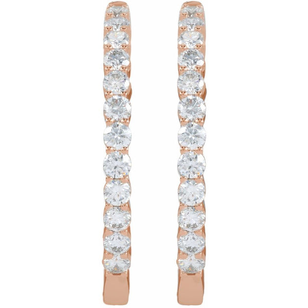 Étoile de Versailles, Lab-Grown Diamond Hoop Earrings