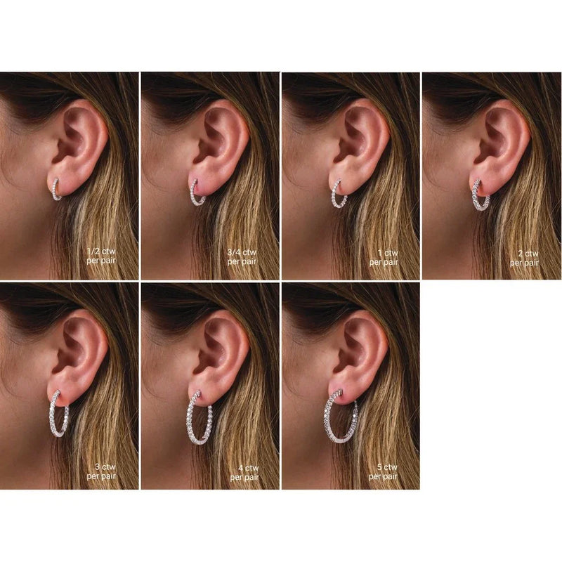 Éclat de Place Vendôme, Lab-Grown Diamond Hoop Earrings