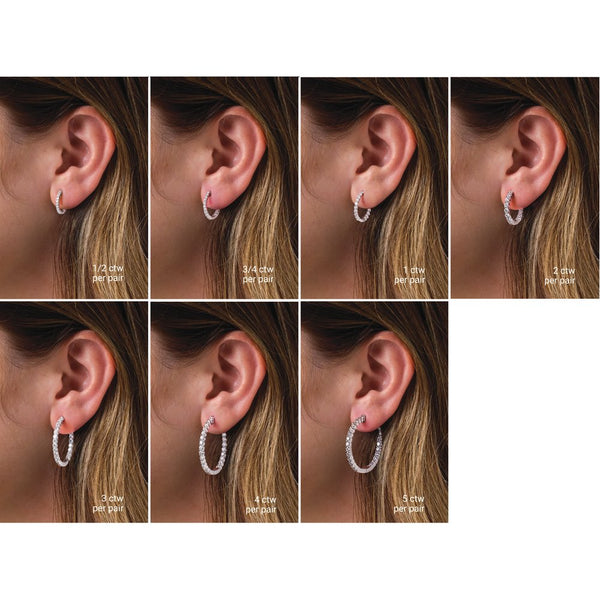 Éclat de Place Vendôme, Lab-Grown Diamond Hoop Earrings