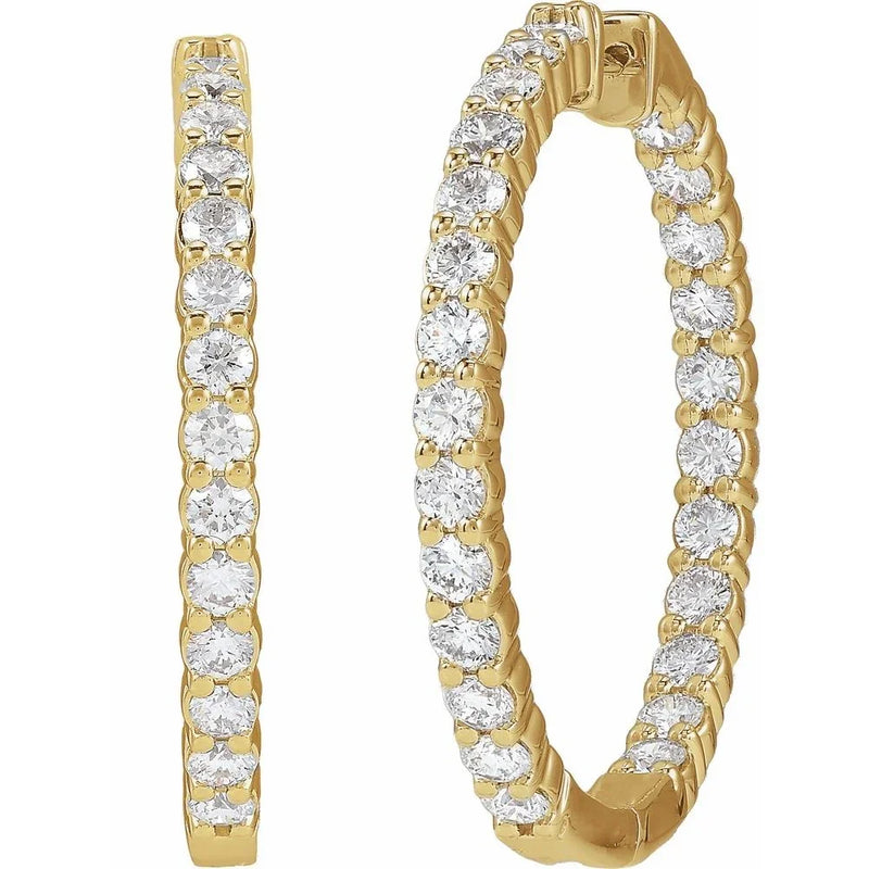 Éclat de Place Vendôme, Lab-Grown Diamond Hoop Earrings