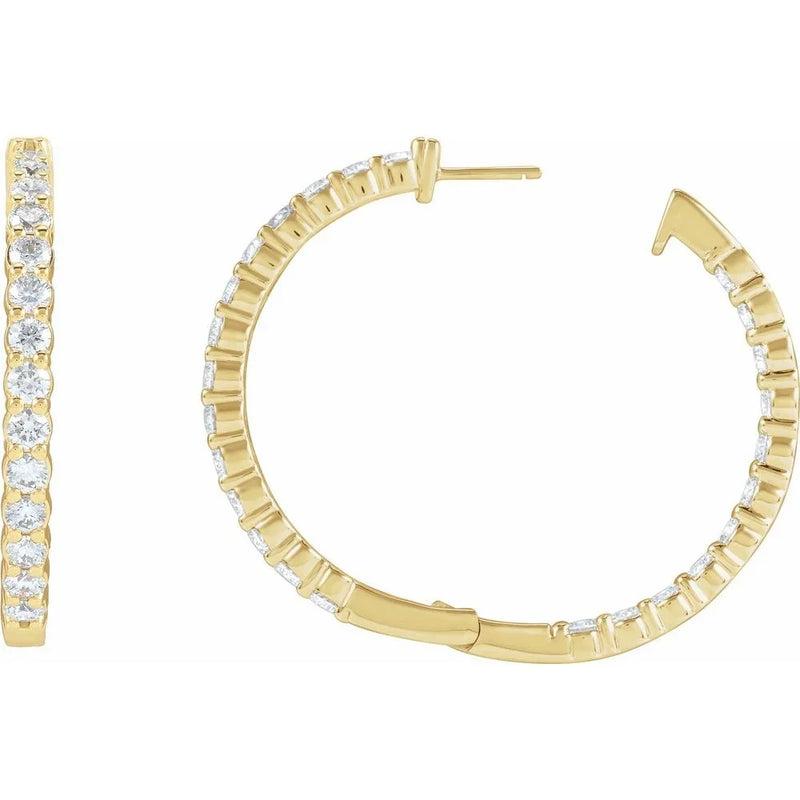 Éclat de Place Vendôme, Lab-Grown Diamond Hoop Earrings