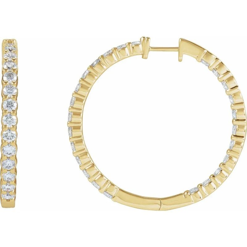 Éclat de Place Vendôme, Lab-Grown Diamond Hoop Earrings