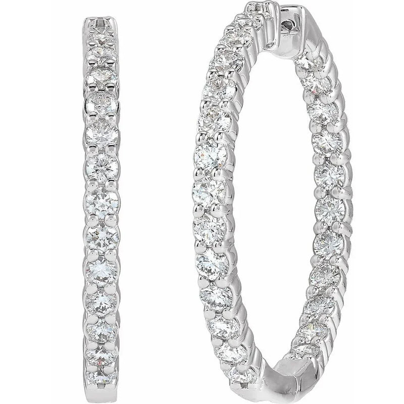 Éclat de Place Vendôme, Lab-Grown Diamond Hoop Earrings
