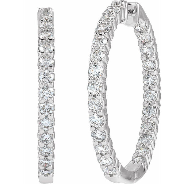 Éclat de Place Vendôme, Lab-Grown Diamond Hoop Earrings