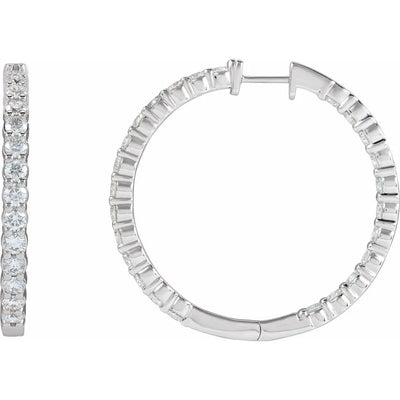 Éclat de Place Vendôme, Lab-Grown Diamond Hoop Earrings