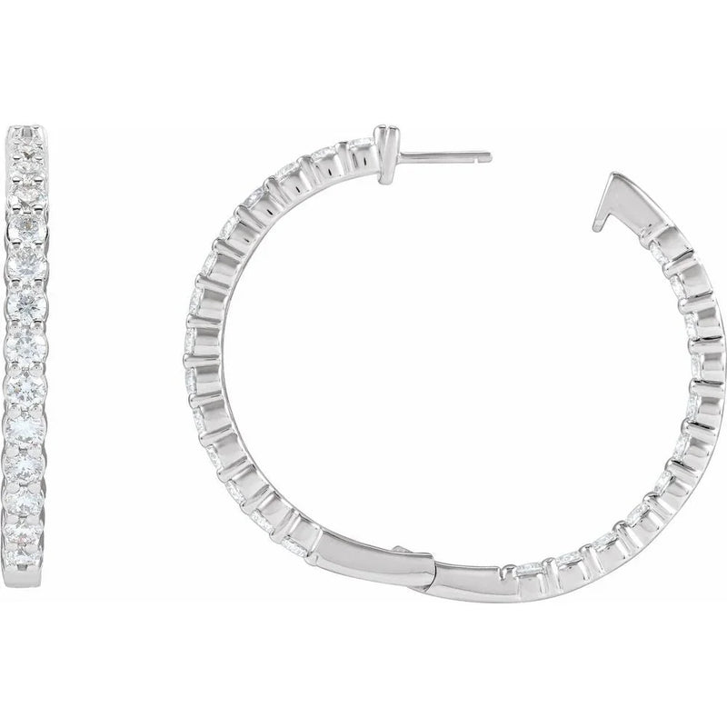 Éclat de Place Vendôme, Lab-Grown Diamond Hoop Earrings