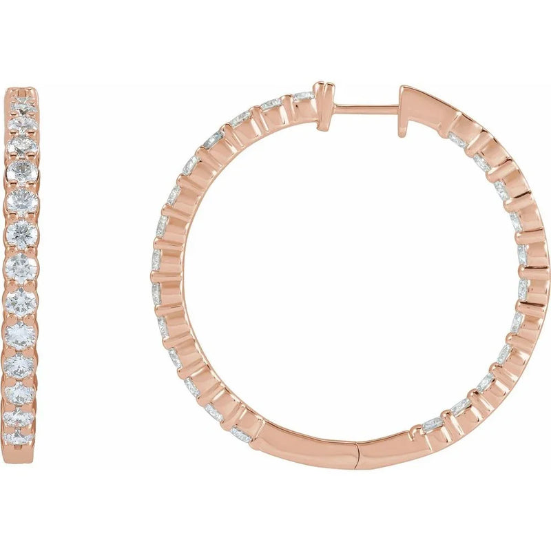 Éclat de Place Vendôme, Lab-Grown Diamond Hoop Earrings